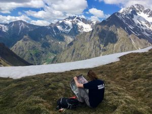 Map reading on Cote Belle